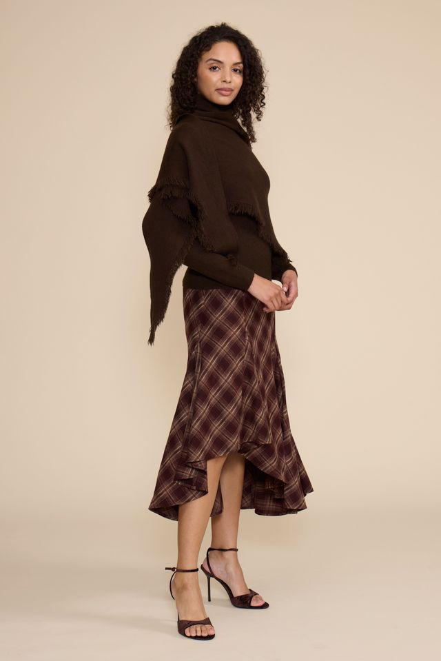 MURPHY SCARF/SWEATER SET CHOCOLATE BROWN