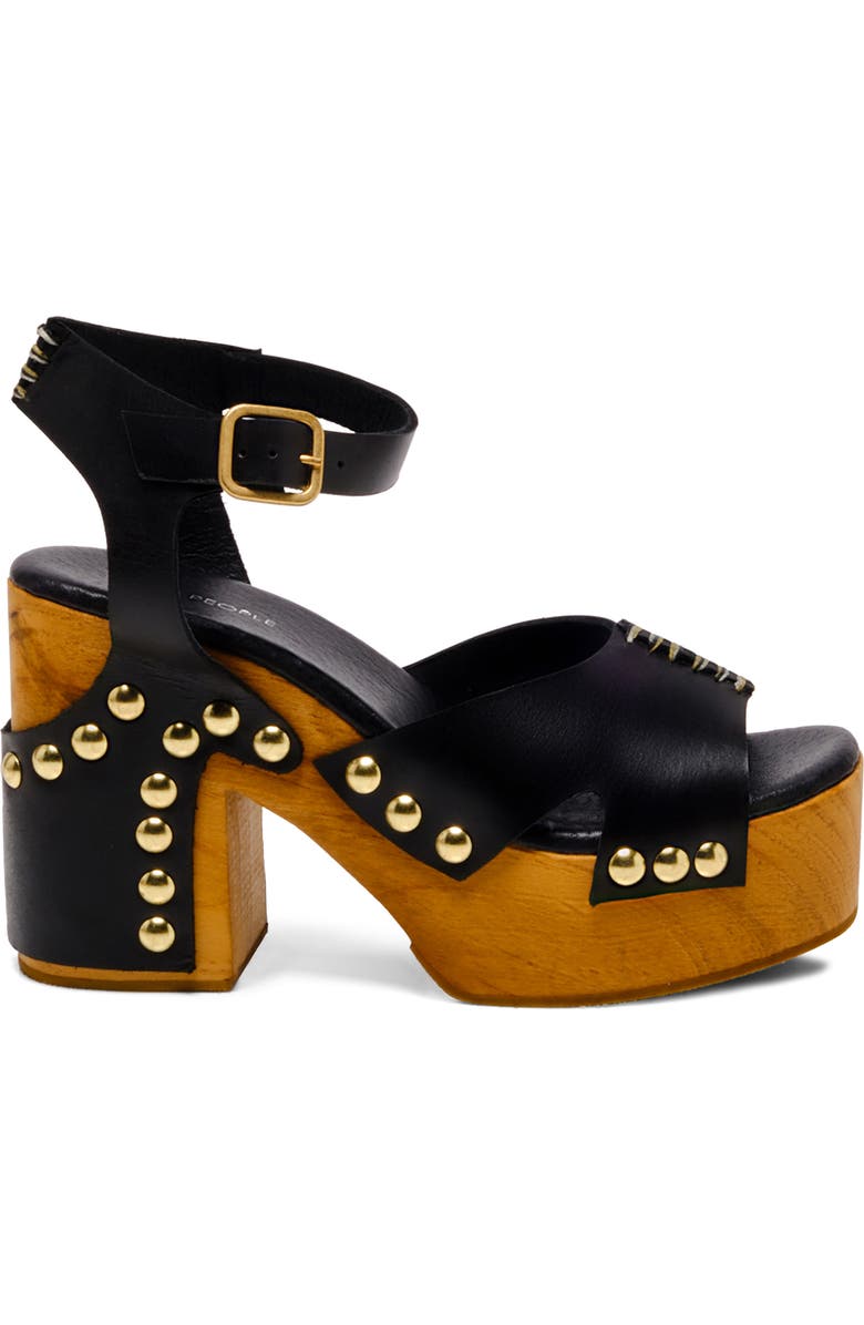 Free People CECILY CLOG BLACK