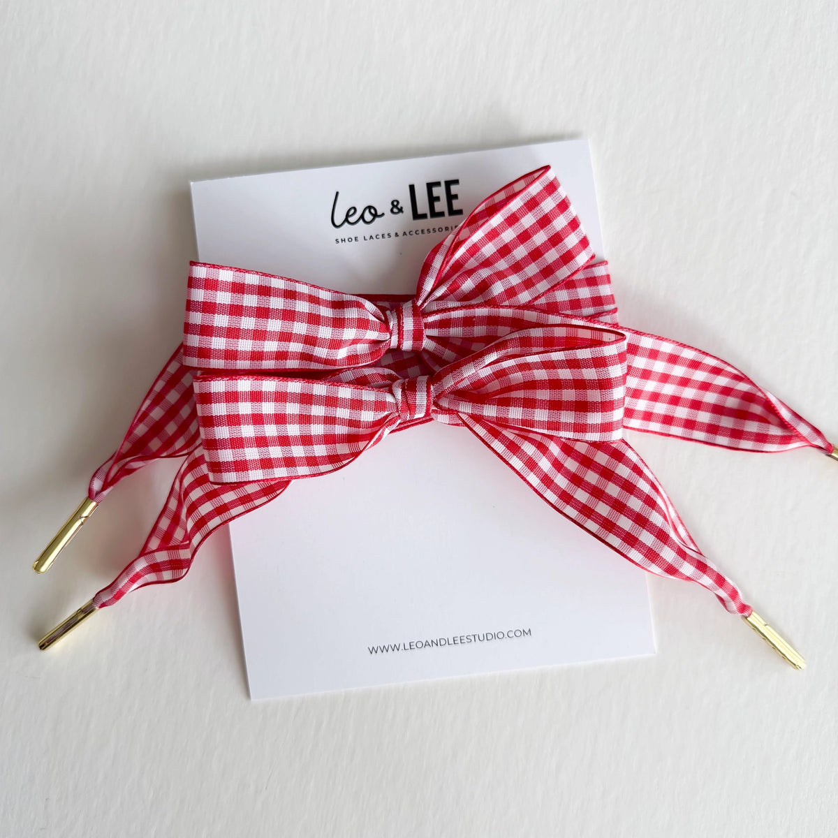 RED GINGHAM LACE SET