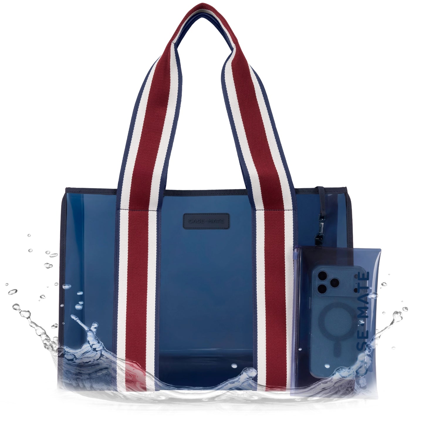 CASE MATE NAVY RUGBY STRIPE TOTE