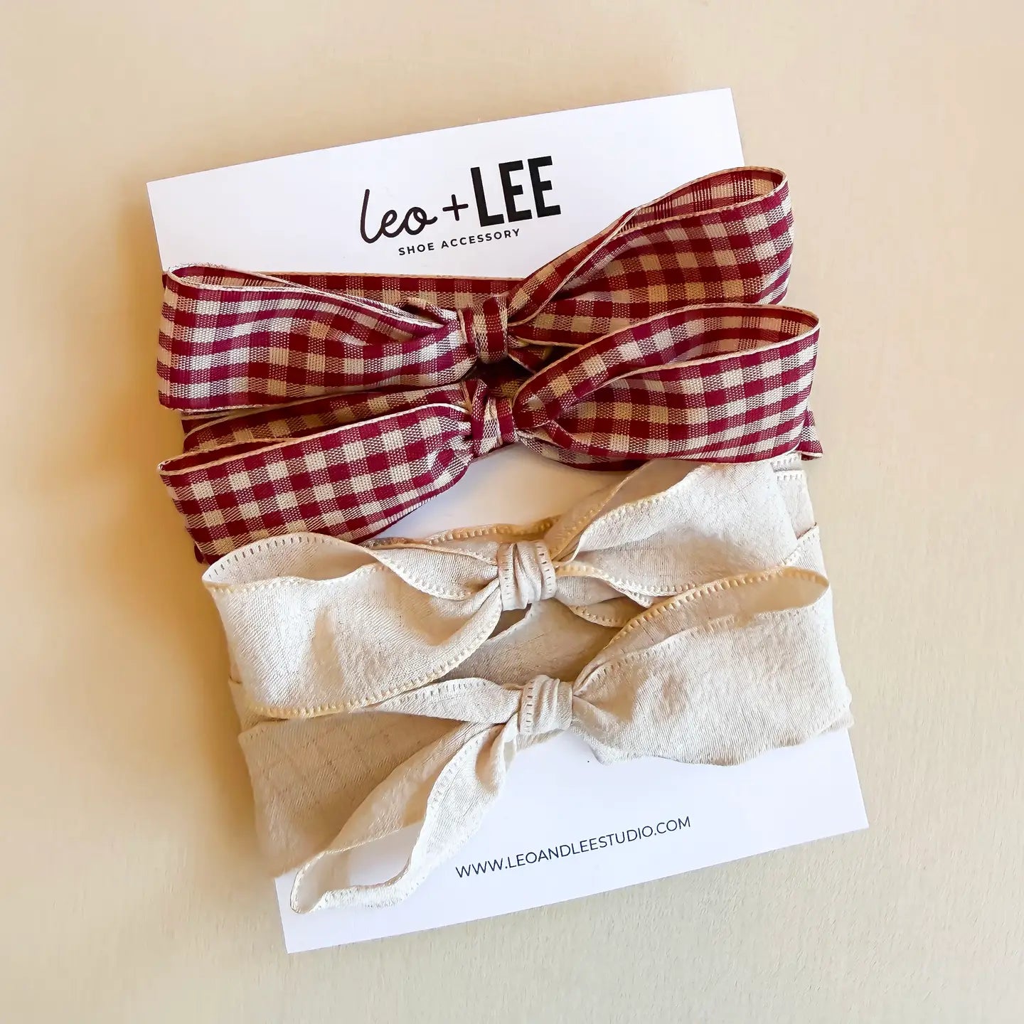 GINGHAM LACE DEEP RED