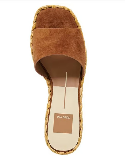 DOLCE VITA DIXI BROWN SUEDE SLIP ON