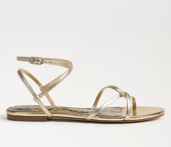 SAM EDELMAN ELLINA AMBER GOLD SANDAL