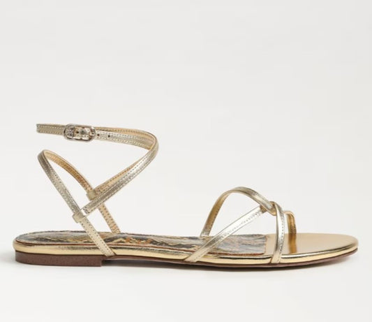 SAM EDELMAN ELLINA AMBER GOLD SANDAL