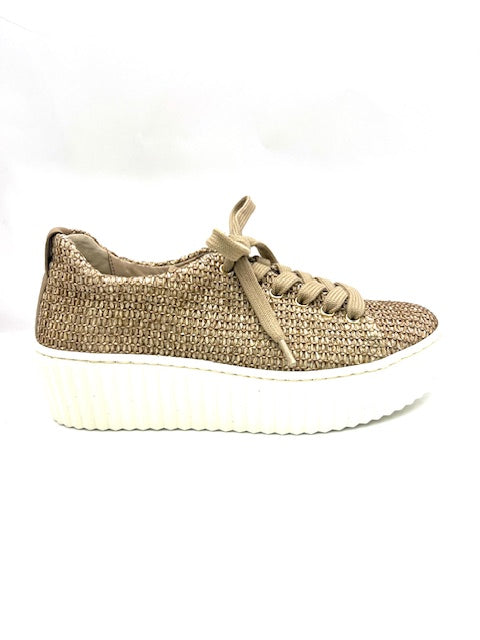 GABOR SAND PLATFORM SNEAKER