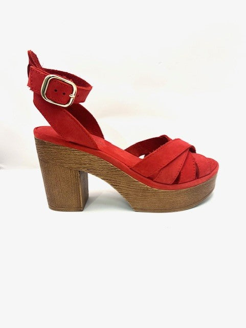 CHEROKEE JONI BLOCK HEEL RED