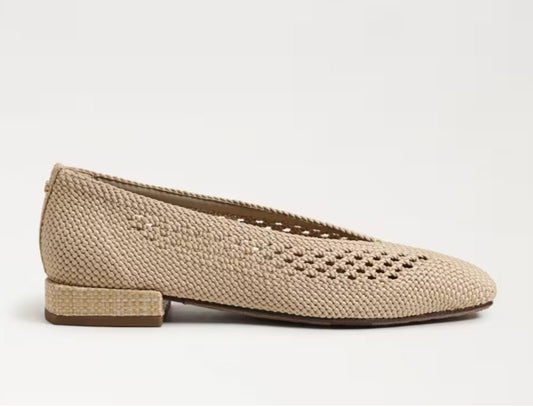 SAM EDELMAN KASEY KNIT SUMMER SAND FLAT