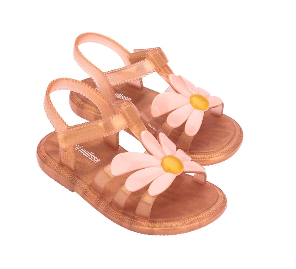 MINI MELISSA HIP BLOOMY BRN/PINK SANDAL