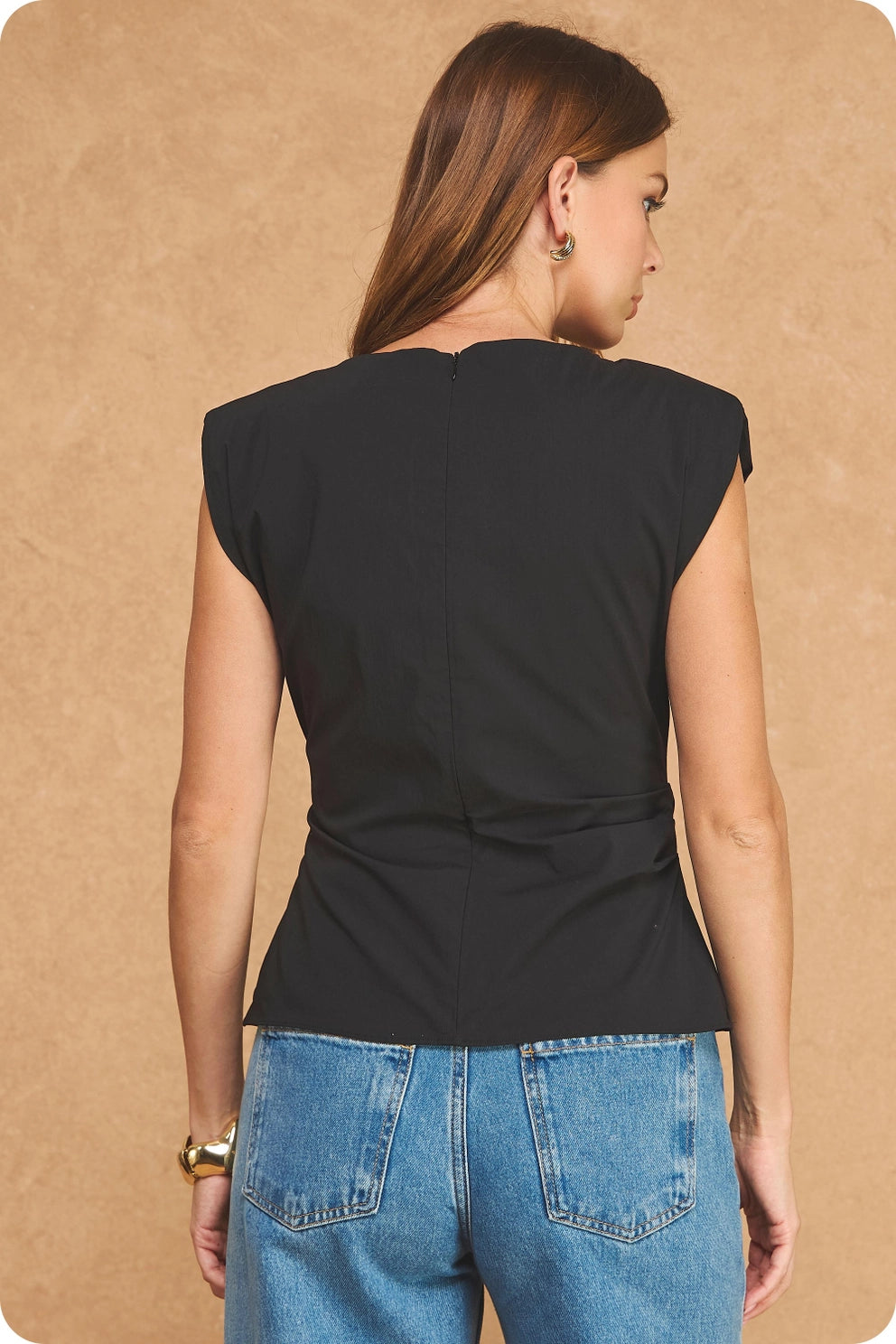 CAP SLEEVE STRETCH TOP