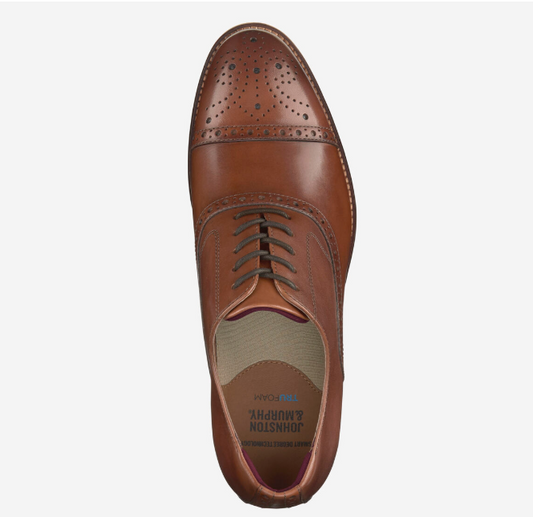 JOHNSTON & MURPHY 20-3442 CONARD 2.0 CAP TOE TAN