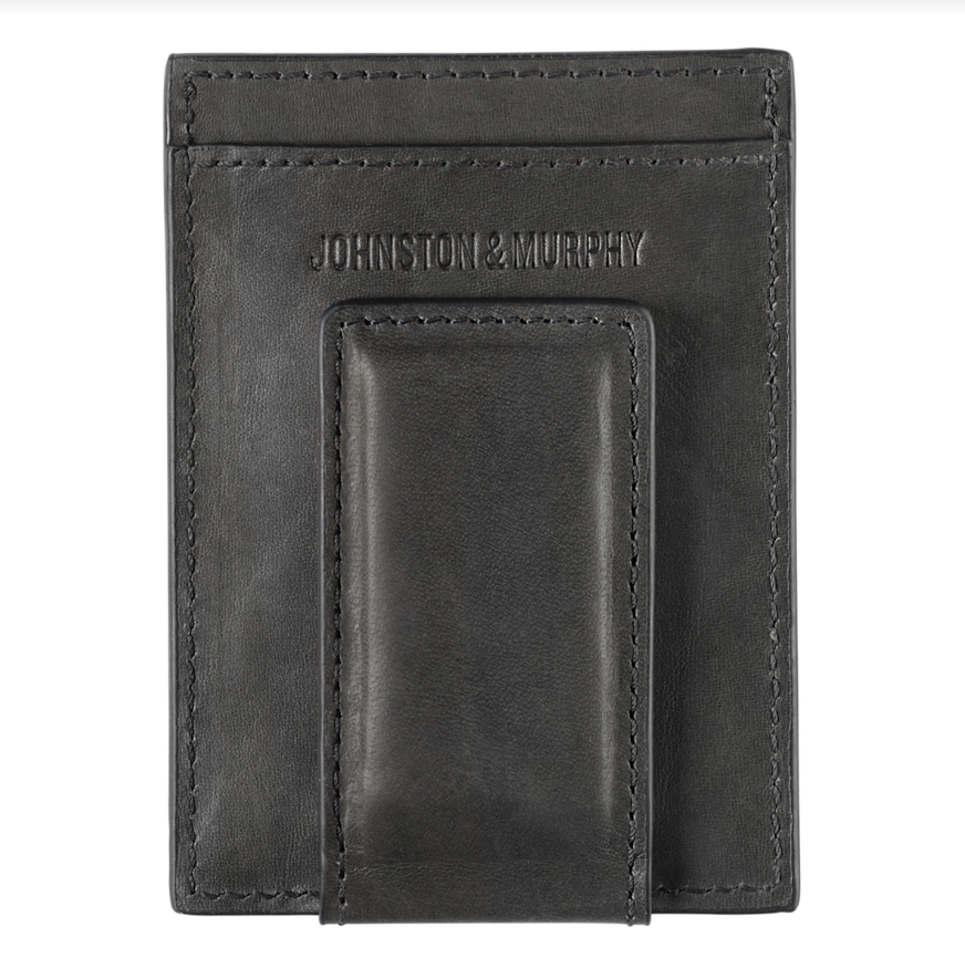 RHODES FRONT POCKET WALLET IN BLACK