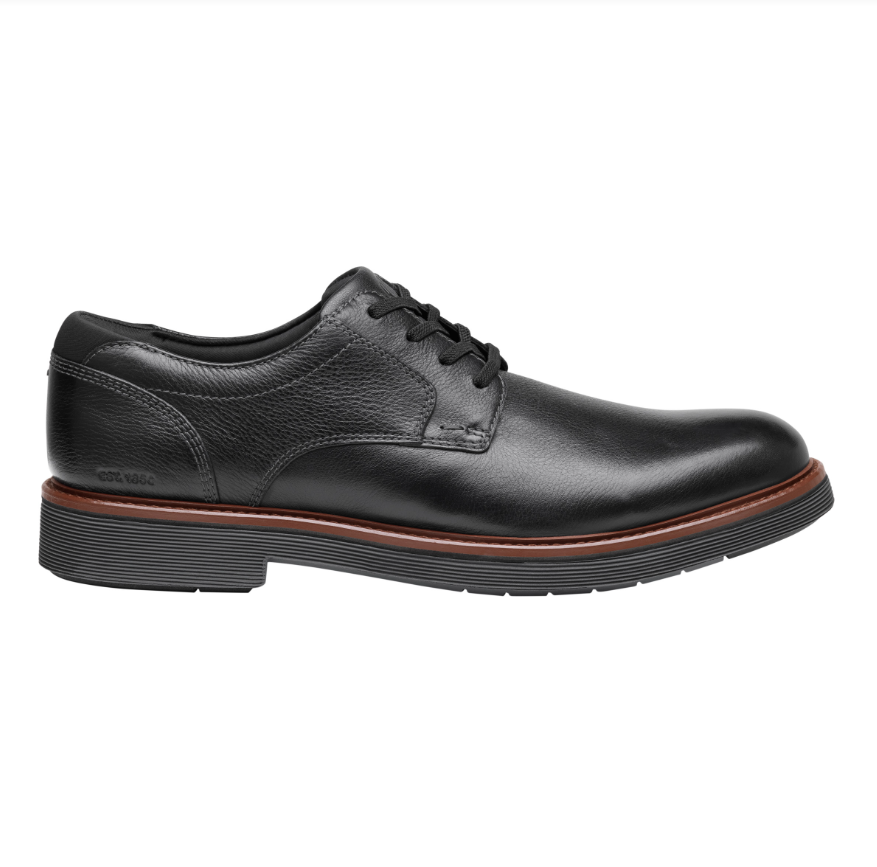 JOHNSTON & MURPHY 20-5034 TYSON SLIP ON PLAINTOE BLACK