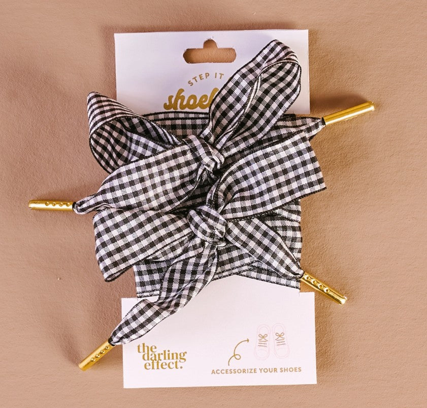 GINGHAM BLACK LACES