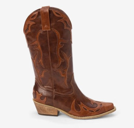 COCONUTS BY MATISSE WYLIE BROWN/SADDLE WESTERN BOOT