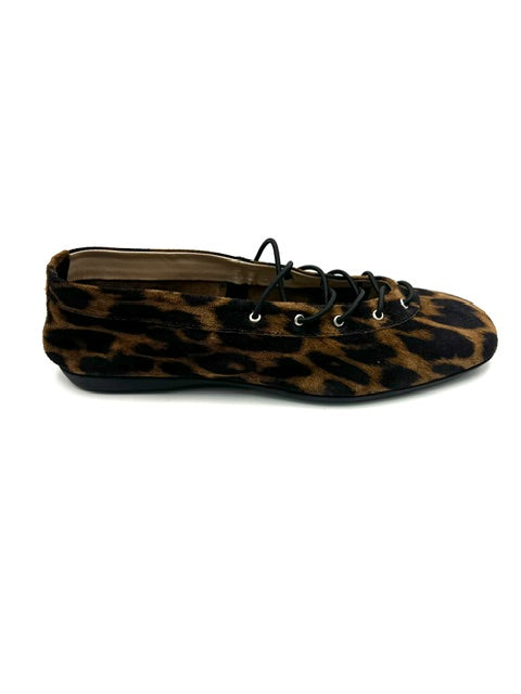 WONDERS A-86151 LEOPARD LACE FLAT