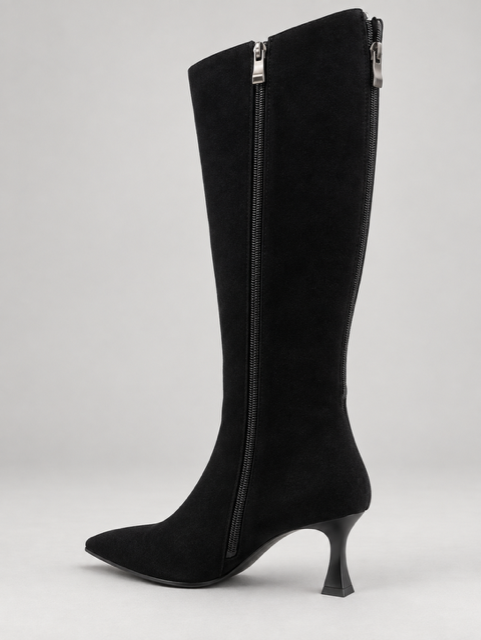AQUA-FLEX ELOISE BOOT IN BLACK SUEDE