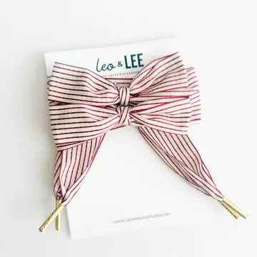 RED STRIPED LACE SET