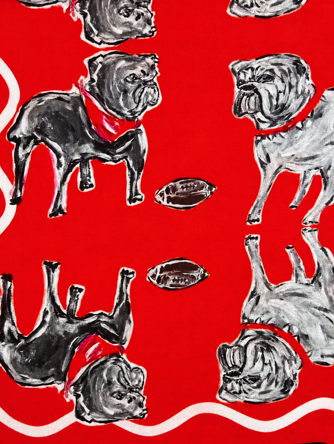 UGA SILK SCARF