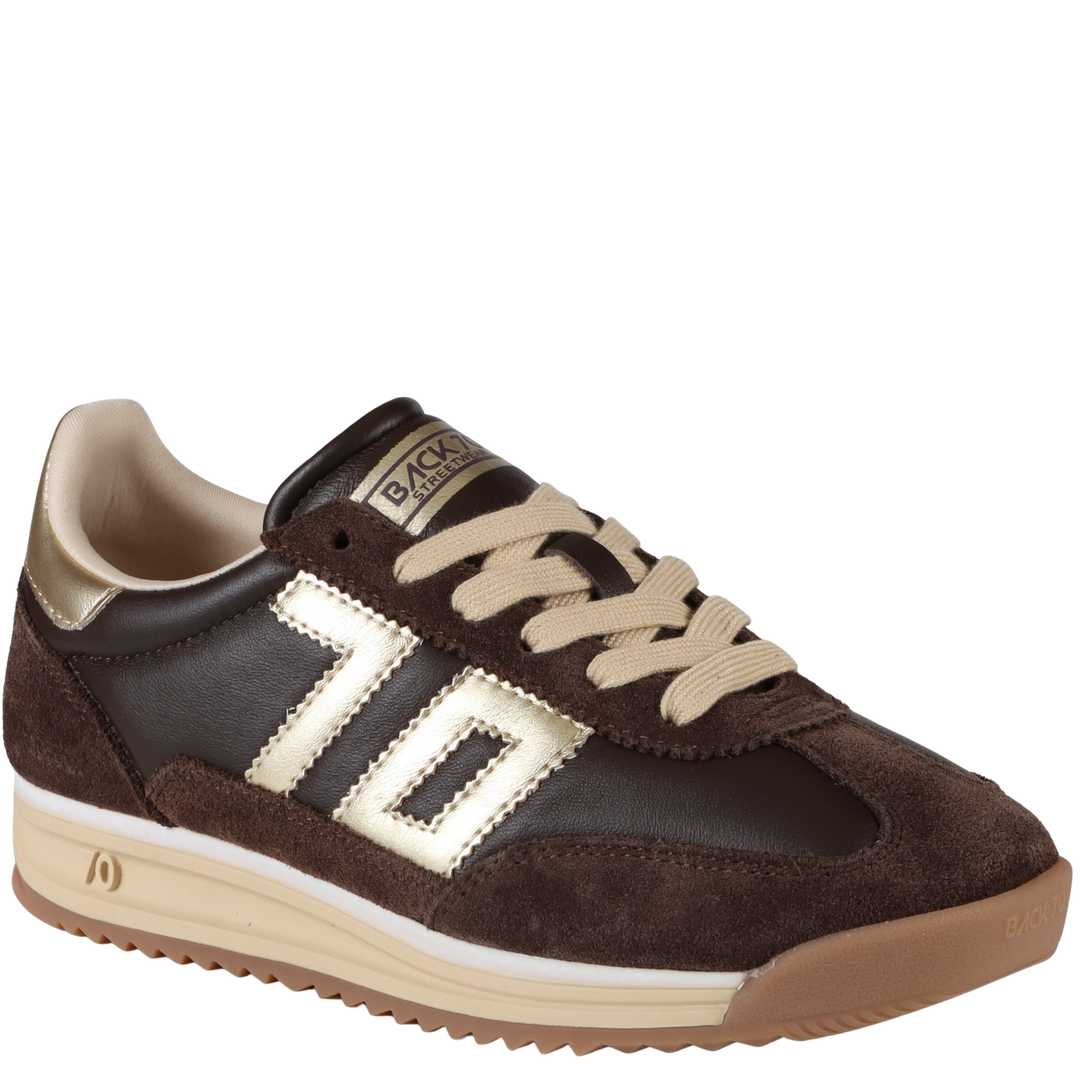Back 70 JOGGER N COFFEE/GOLD