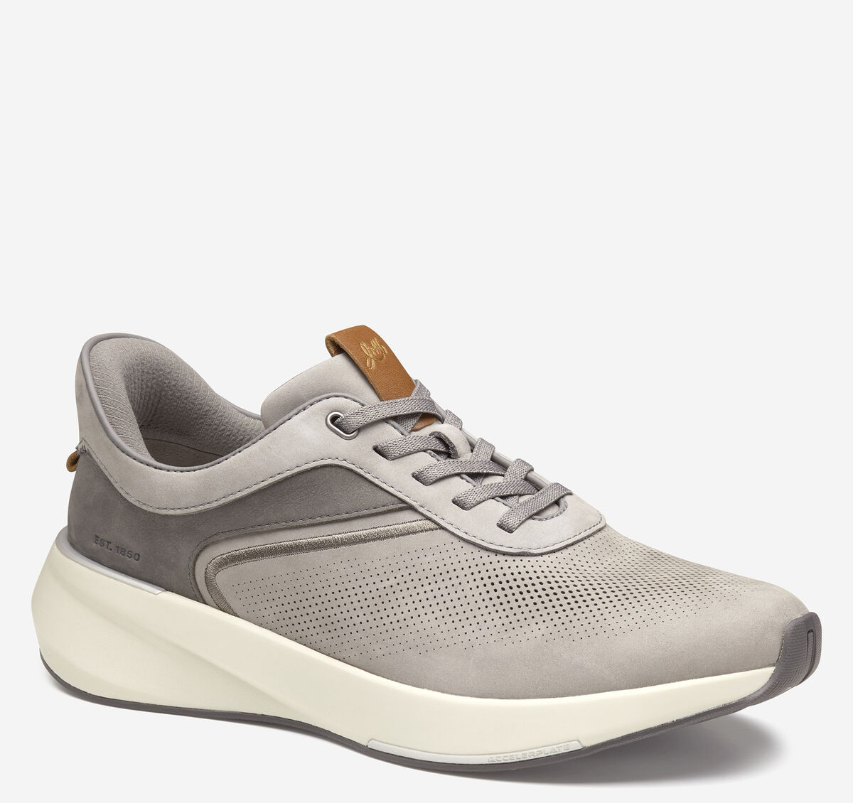 JOHNSTON & MURPHY SURGE U-THROAT GRAY SNEAKER