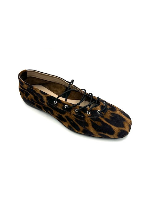 WONDERS A-86151 LEOPARD LACE FLAT