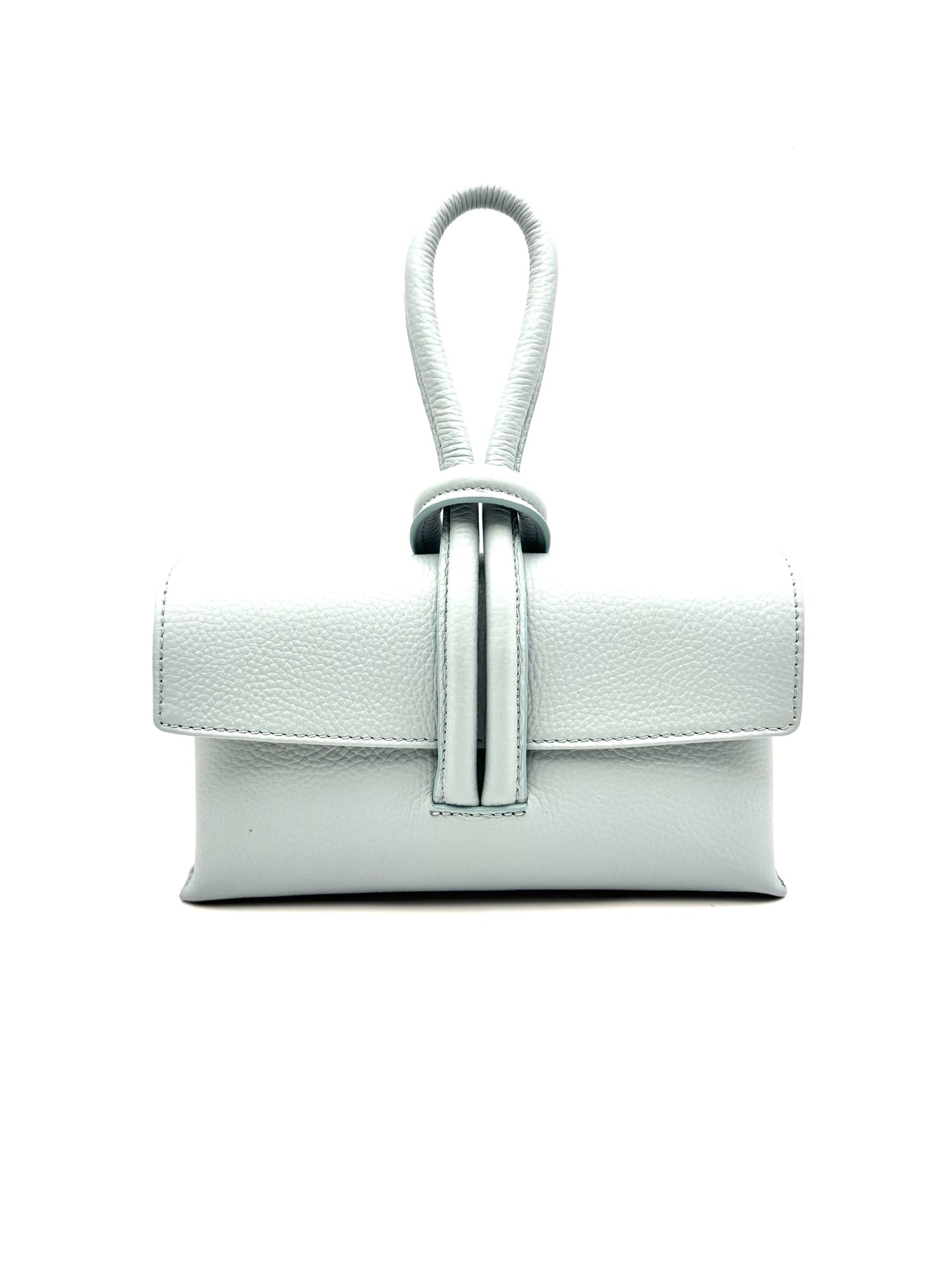WRISTLET BAG WITH CROSSBODY LIGHT BLUE
