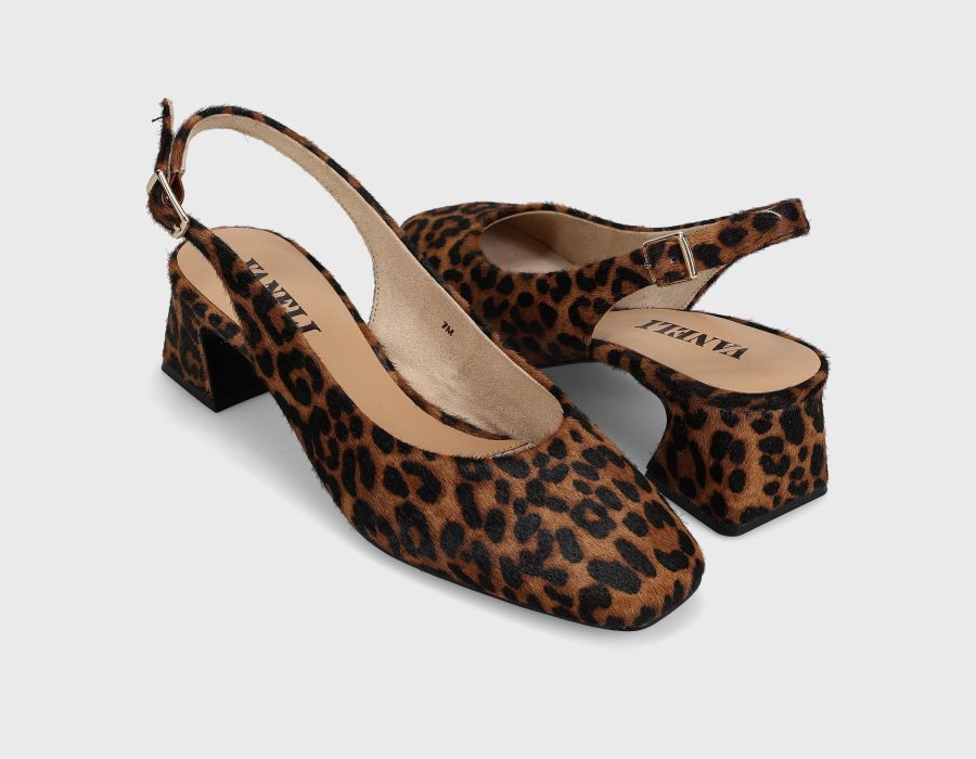 VANELI DARSY LEOPARD SLINGBACK