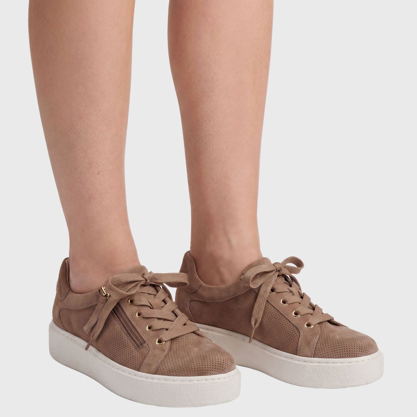 VANELI YOHANA MINK TAUPE PLATFORM SNEAKER