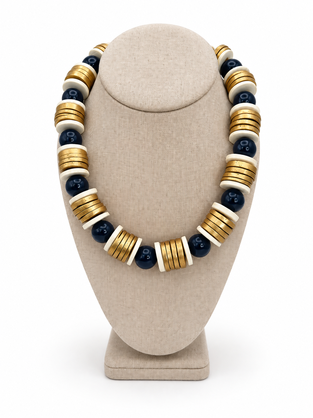 MERRITT MILLIE THE SUTTON GOLD/BLUE NECKLACE