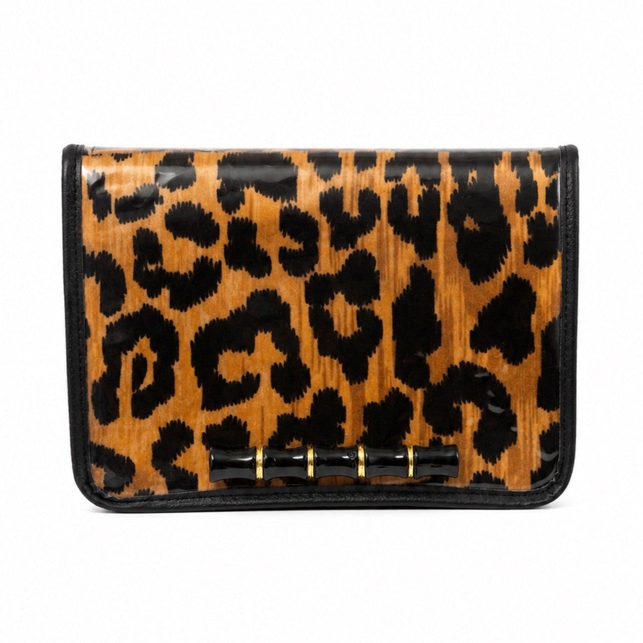 STADIUM ASHLEY LEOPARD CLEAR BAG