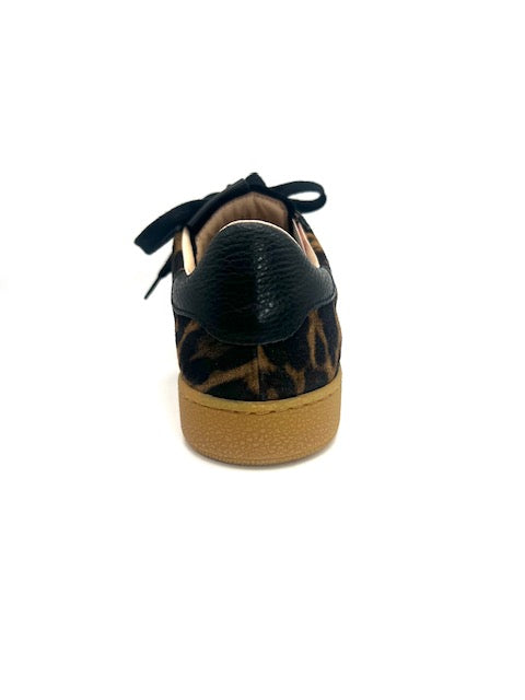 WONDERS AP-2010 COMBO BLACK/LEOPARD SNEAKER