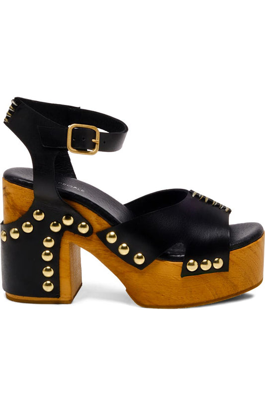 Free People CECILY CLOG BLACK