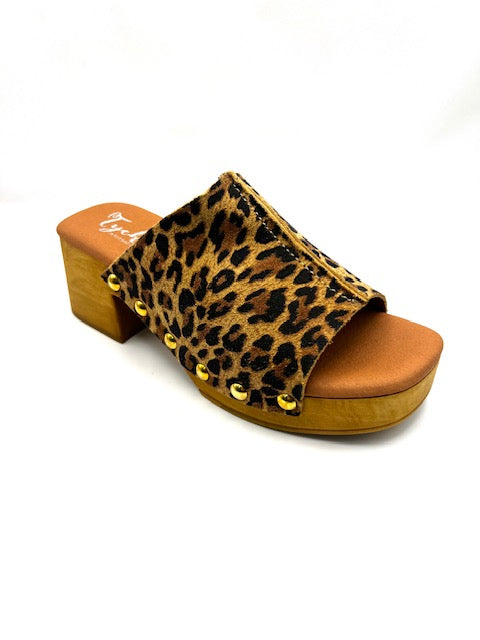 TYCHE BELLA LEOPARD PLATFORM SLIP ON