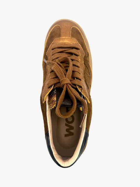 WONNDERS AP-2010 COMBO ORO/COGNAC SNEAKER