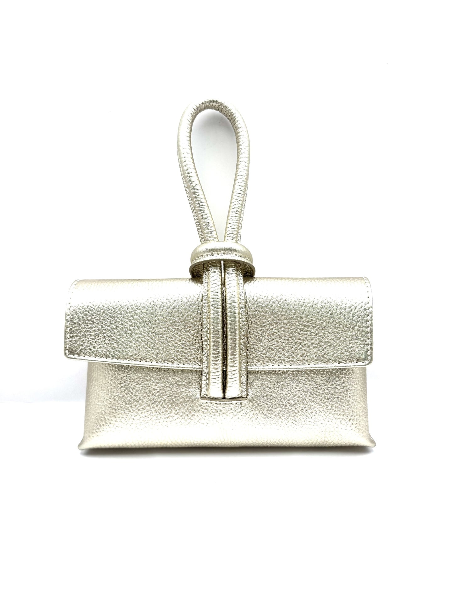 WRISTLET BAG WITH CROSSBODY GOLD
