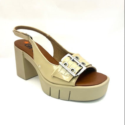 ART EIVISSA 1994 SHINNY CHAMPAGNE CASUAL HEEL