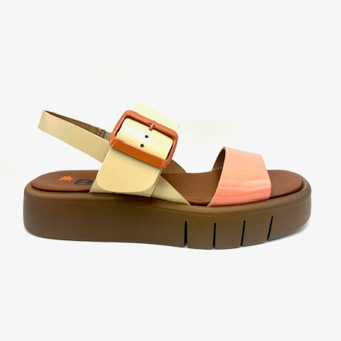 ART MALAGA 1847 MULTI CHAMPAGNE FLAMINGO SANDAL