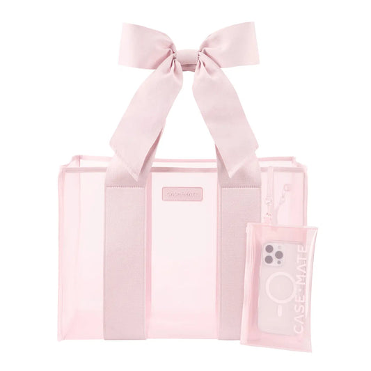 CASE-MATE BALLET PINK WITH BOW TOTE