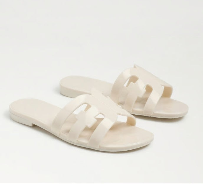 SAM EDELMAN BAY JELLY MODERN IVORY SLIDE