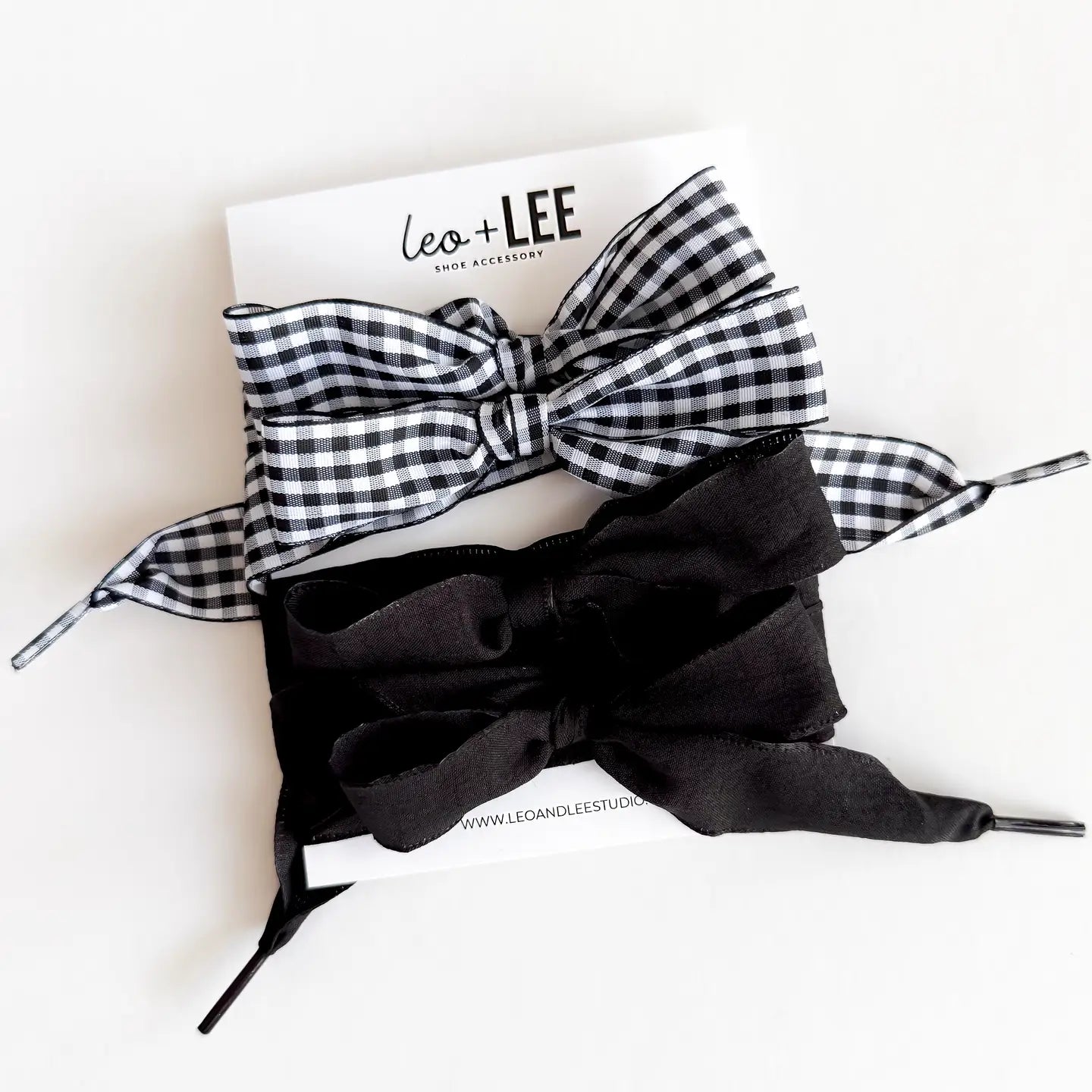 GINGHAM LACE BLACK
