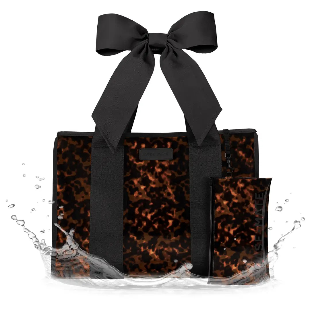 CASE MATE TORTOISE SHELL WITH BOW TOTE