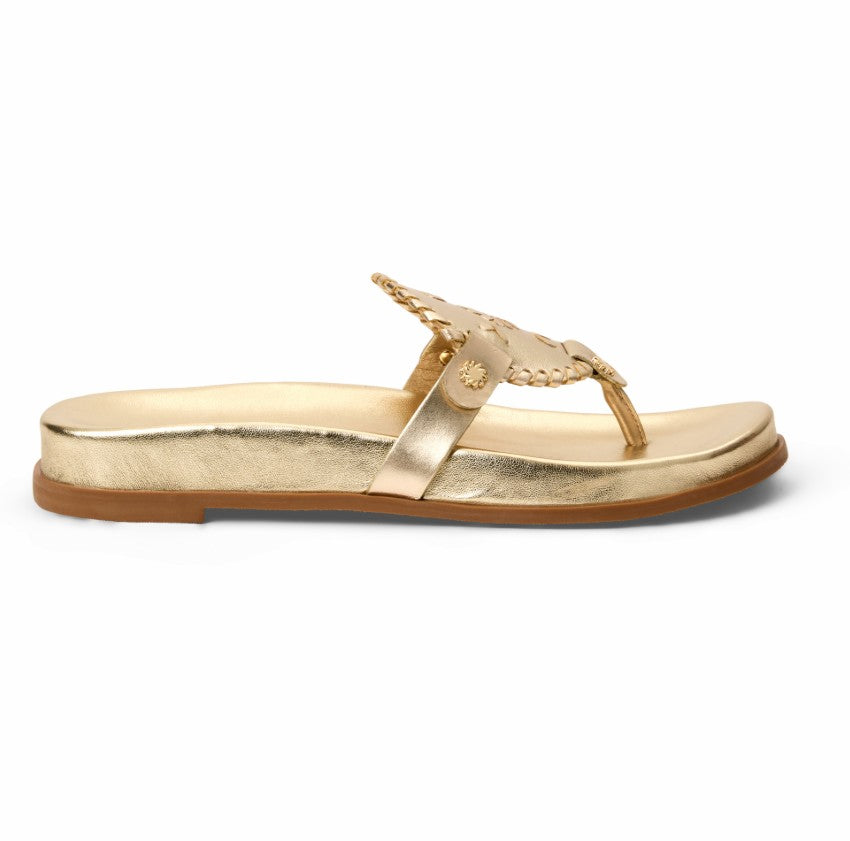 JACK ROGERS COLLINS PLATINUM SANDAL