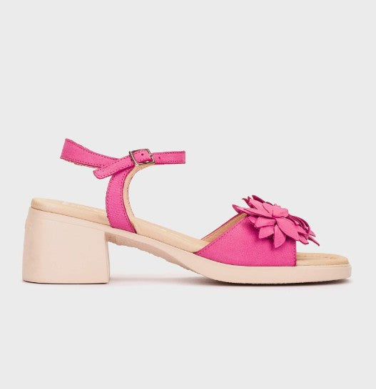 WONDERS D-2302 MOAI 02 FUSCHIA NUBUCK SANDAL