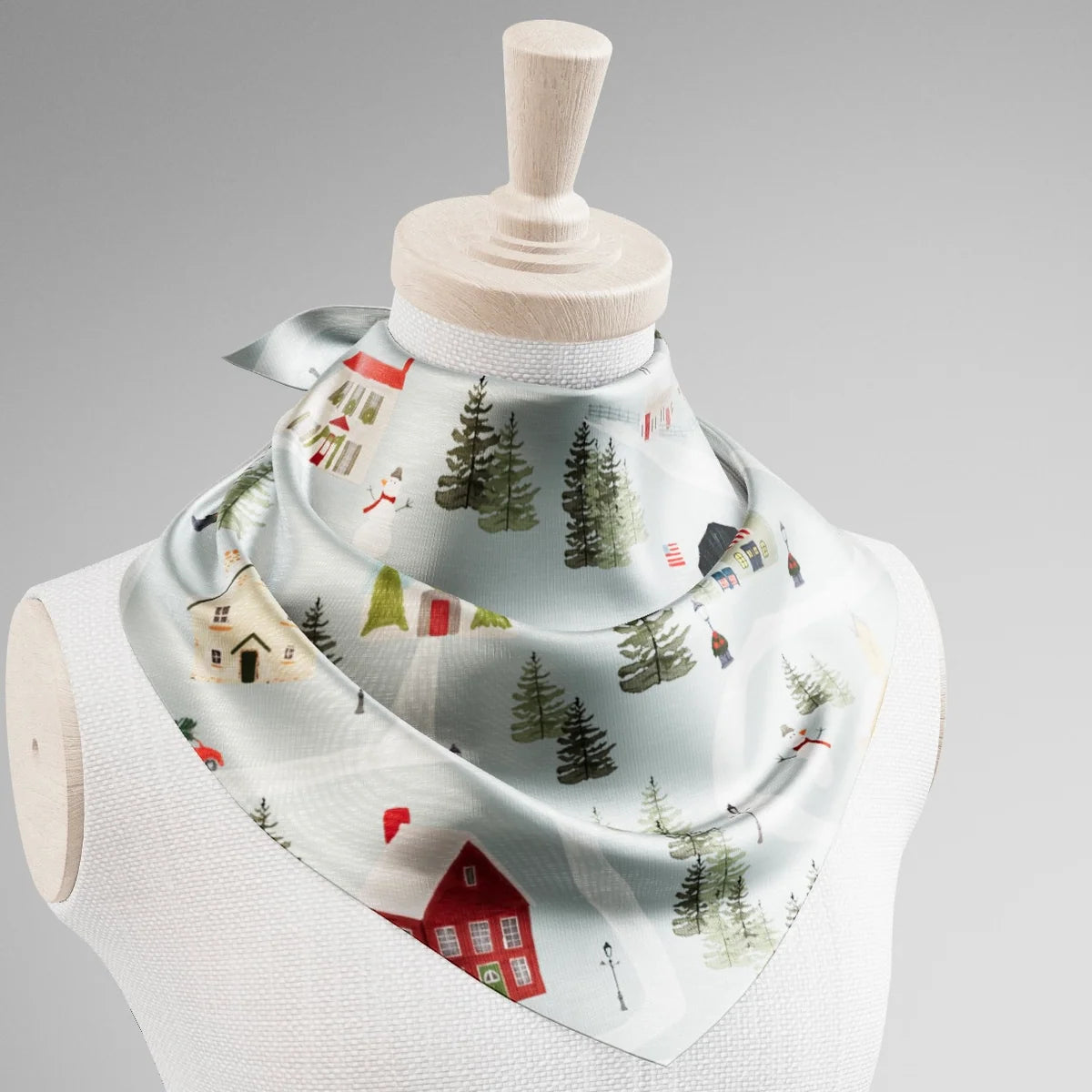 WACOVKI CHRISTMAS VILLAGE SCARF