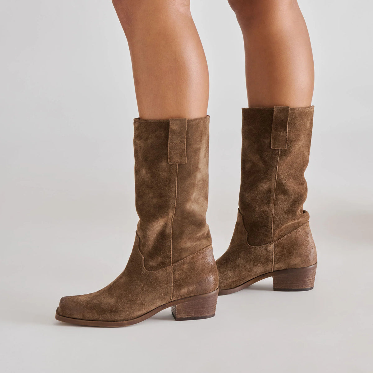 DOLCE VITA ROMIE CHOCOLATE SUEDE SLOUCH BOOT