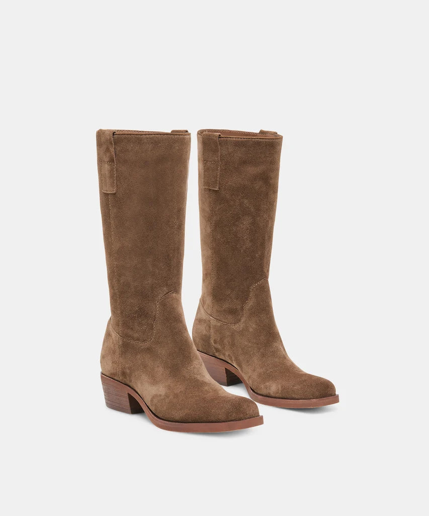 DOLCE VITA ROMIE CHOCOLATE SUEDE SLOUCH BOOT