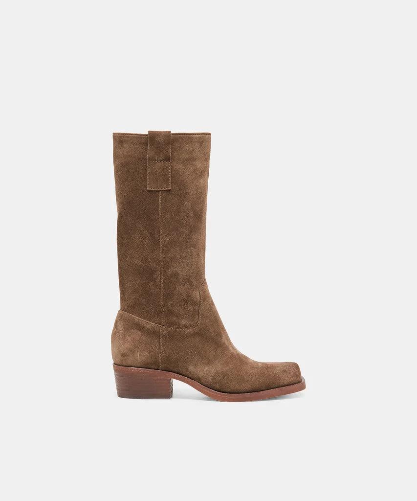 DOLCE VITA ROMIE CHOCOLATE SUEDE SLOUCH BOOT
