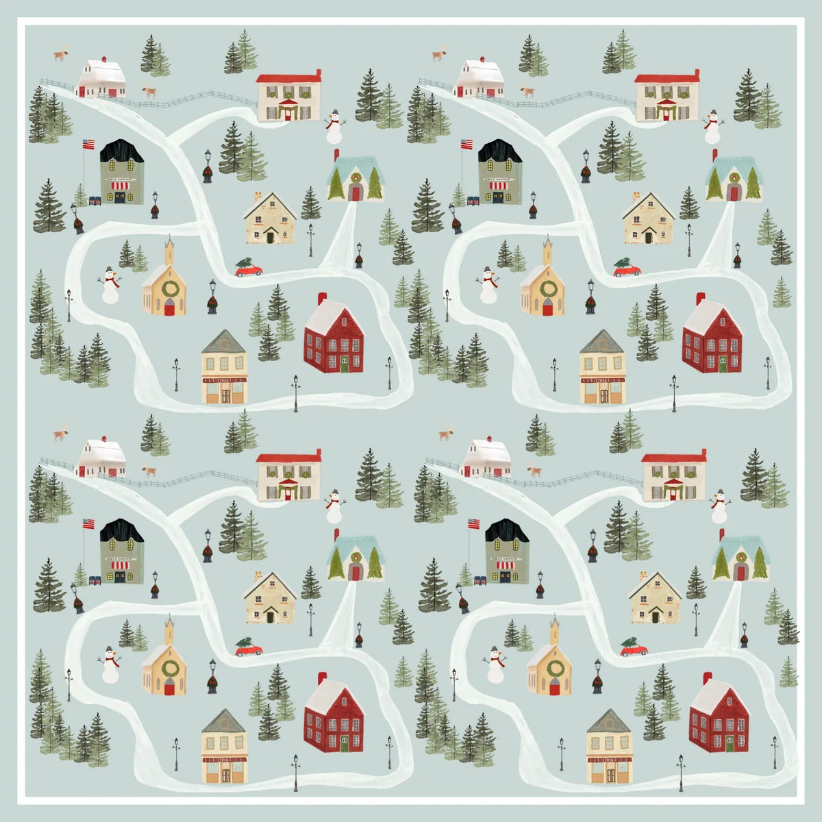 WACOVKI CHRISTMAS VILLAGE SCARF