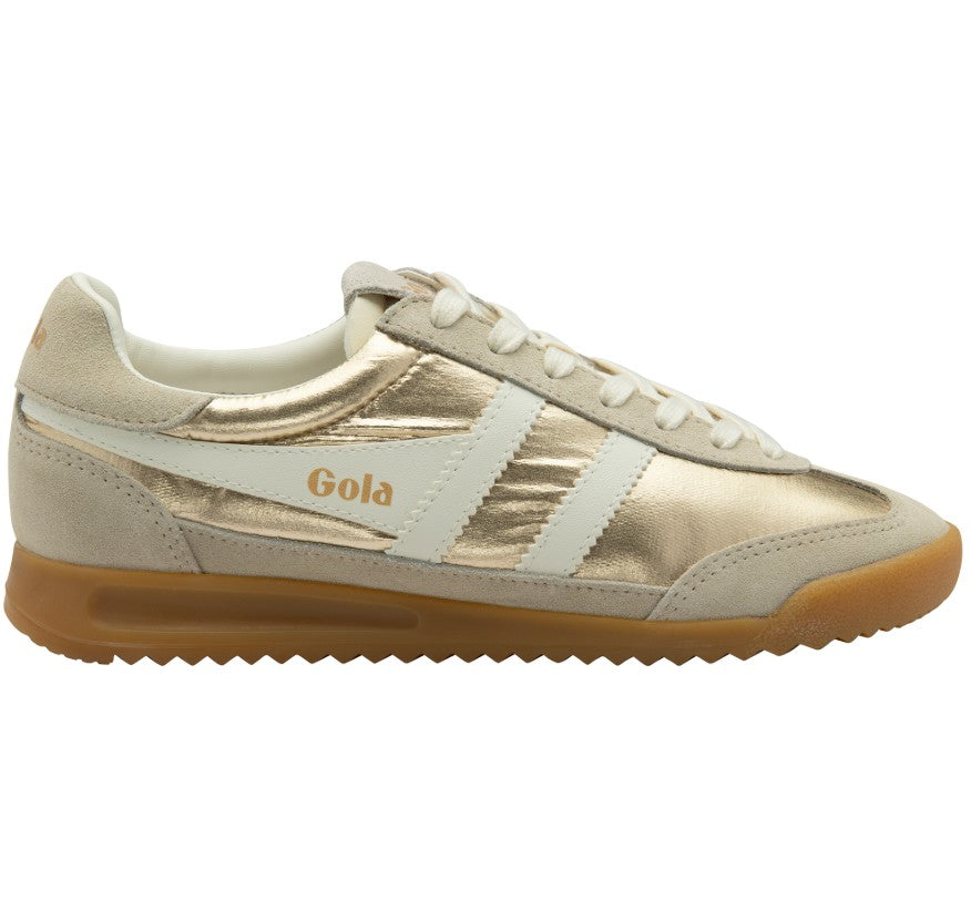 GOLA FIREFLY METALLIC GOLD OFF WHITE SNEAKER