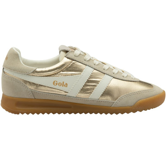 GOLA FIREFLY METALLIC GOLD OFF WHITE SNEAKER